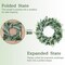Eucalyptus Wreath 22" Large Artificial Greenery Outdoor/Indoor Wreath Spring/Summer Wreath Green Wreaths for Front Door Porch Window Wall Hanging Decor All Year Round Wreath(Green)